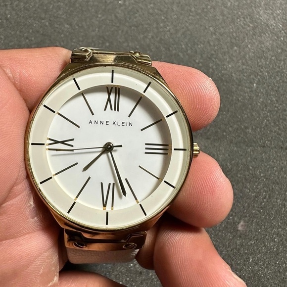 Anne Klein Ladies Quartz Watch Gold Tone White Dial Working AK/1612 Y121E - Picture 1 of 10